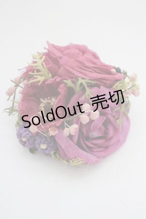 画像: WONDERFUL WORLD / ポピーブーケコサージュ  パープル T-25-04-26-007-LO-ZA-SA-ZT