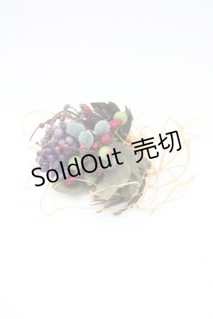 画像: WONDERFUL WORLD / ベリー&木の実コサージュ  マルチカラー T-25-04-26-011-LO-ZA-SA-ZT323