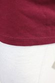 画像7: axes femme / ネックレス風ハイネックテレコカットソー  ボルドー T-25-05-16-015-AX-TO-SA-ZT (7)
