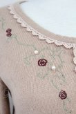 画像3: axes femme / バラ刺繍カーディガン  ピンク T-25-05-16-024-AX-TO-SA-ZT (3)