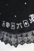 画像5: axes femme / Disneyトランプ刺繍ボレロ  黒Ｘ白 T-25-05-16-033-AX-TO-SA-ZT (5)