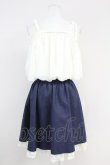 画像2: axes femme / ドビードットシフォンドッキングワンピース  ネイビーＸ白 T-25-05-16-036-AX-OP-SA-ZT (2)