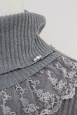 画像4: axes femme / パール配色テレコニットソー  グレー T-25-05-16-012-AX-TO-SA-ZT (4)