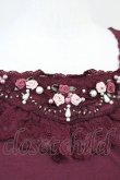 画像3: axes femme / 巻き薔薇カットソー  ボルドー T-25-05-16-014-AX-TO-SA-ZT (3)