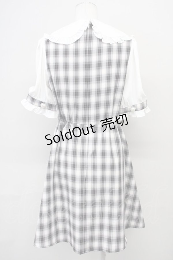 画像2: 【SALE】Ank Rouge / ハートボタンチェックワンピース M ピンク T-25-05-18-011-CA-OP-SA-ZT260 (2)