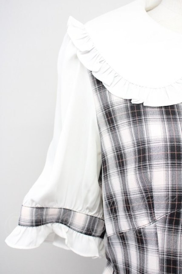 画像3: 【SALE】Ank Rouge / ハートボタンチェックワンピース M ピンク T-25-05-18-011-CA-OP-SA-ZT260 (3)