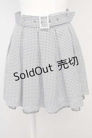 画像: Ank Rouge / パールバックル千鳥タックスカート M ブラック T-25-05-18-017-CA-SK-SA-ZT227