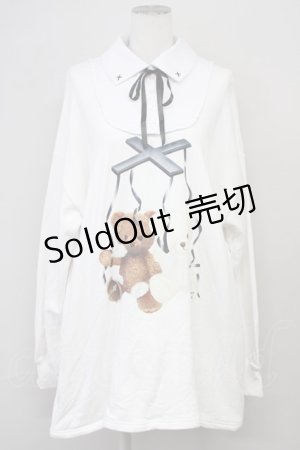 画像: Honey Cinnamon / マリオネット衿付きスウェット  ホワイト T-25-05-18-002-LO-TO-SA-ZT259