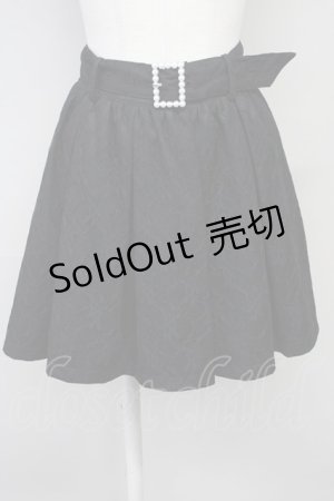 画像: Ank Rouge / パールバックルレースボンディングスカート M ブラック T-25-05-18-021-CA-SK-SA-ZT