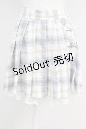 画像: Ank Rouge / ハートバックルプリーツスカート M グレー T-25-05-23-016-CA-SK-SA-ZT