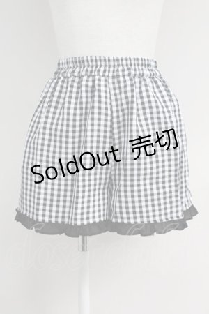 画像: Ank Rouge / ギンガムキュロット  ブラック T-25-05-23-021-CA-PA-SA-ZT094