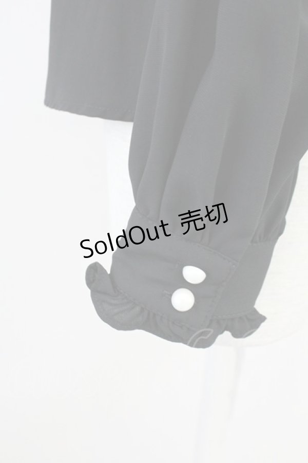 画像3: Ank Rouge / ラッセルレース&ビジューボタンブラウス M ブラック T-25-05-23-007-CA-BL-SA-ZT370 (3)