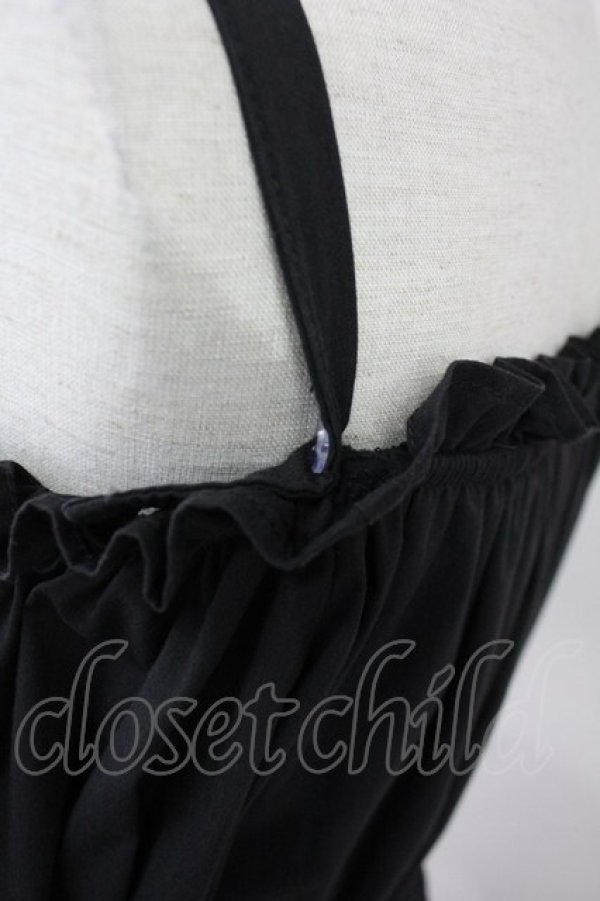 画像7: Ank Rouge / パールリボンティアードロングワンピース M ブラック T-25-05-23-013-CA-OP-SA-ZT094 (7)