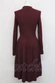 画像2: Jane Marple / スワンレイクのワンピース M ボルドー T-25-06-06-023-JM-OP-SA-ZT (2)