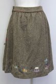 画像2: Jane Marple / ピノキオアップリケスカート M ブラウン T-25-06-06-026-JM-SK-SA-ZT435 (2)