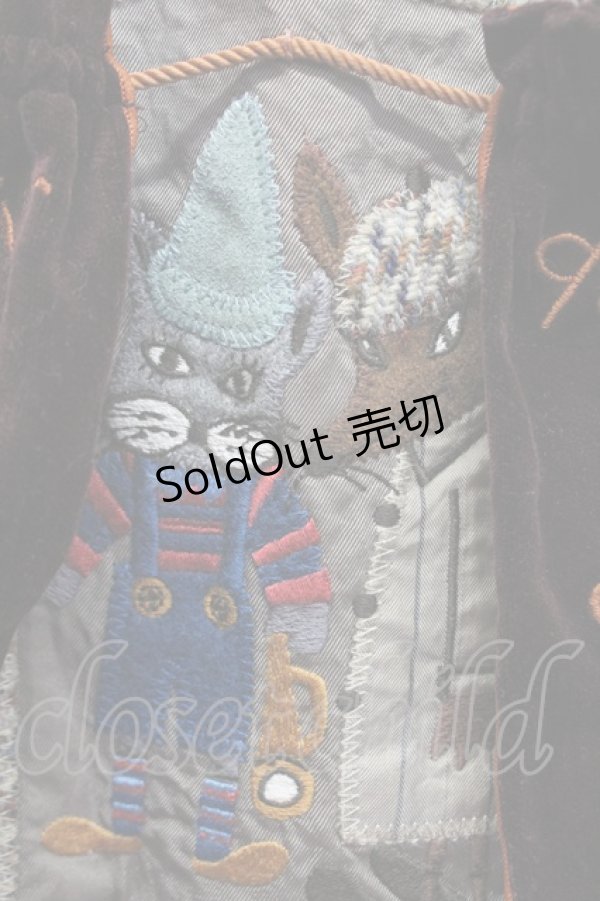 画像11: Jane Marple / ピノキオアップリケスカート M ブラウン T-25-06-06-026-JM-SK-SA-ZT435 (11)