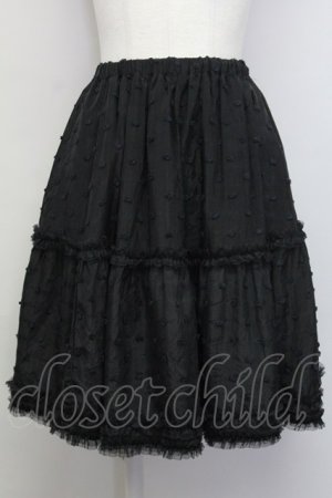 画像: Shirley Temple / ドット&チュールスカート 160 ブラック T-25-06-06-028-ET-SK-SA-ZT