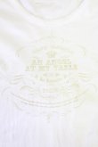 画像5: Jane Marple / ロゴプリント半袖カットソー  白Ｘブラウン T-25-06-06-004-JM-TO-SA-ZT (5)