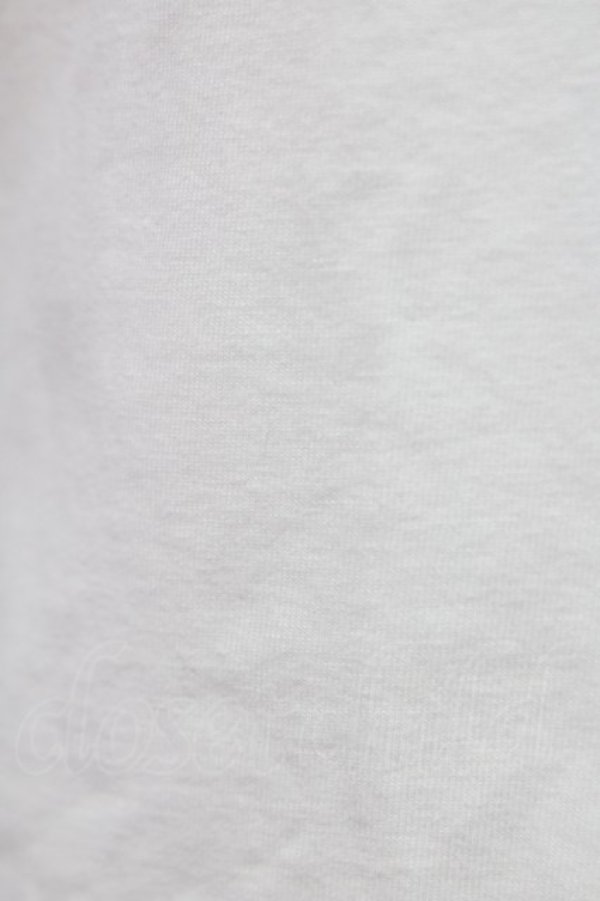 画像4: Jane Marple / 白鳥刺繍ワッペン半袖カットソー  白 T-25-06-06-005-JM-TO-SA-ZT (4)