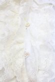 画像5: Jane Marple / フロントレース長袖ブラウス  白X生成り T-25-06-06-007-JM-BL-SA-ZT (5)