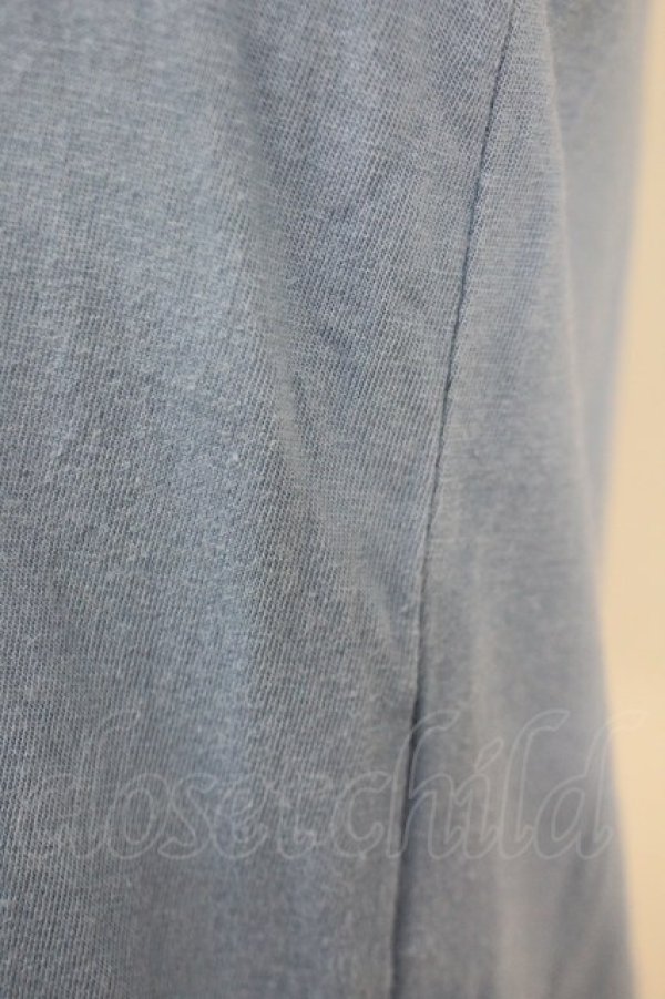 画像7: Jane Marple / フロントレース半袖カットカーディガン  青Ｘ白 T-25-06-09-015-JM-TO-SA-ZT019 (7)