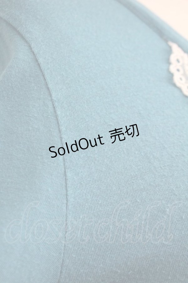 画像7: Jane Marple / フロントレースカットカーディガン  青Ｘ白 T-25-06-09-016-JM-TO-SA-ZT019 (7)