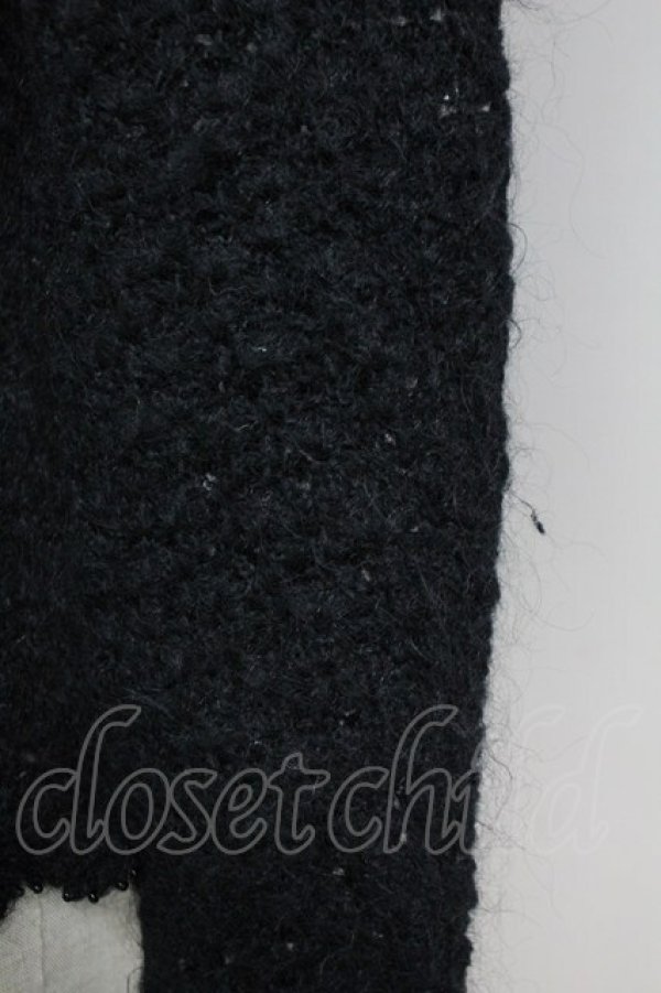 画像7: Emily Temple cute / フリルニットカーディガン  黒 T-25-06-09-020-ET-TO-SA-ZT019 (7)