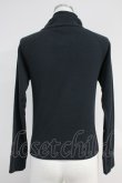 画像2: Jane Marple / JM刺繍ハイネックZIPトップス  黒 T-25-06-09-021-JM-TO-SA-ZT (2)