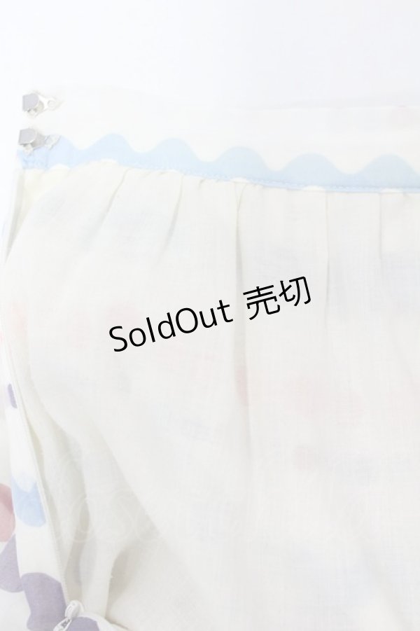 画像4: Jane Marple / ドットボーダースカート  アイボリー T-25-06-09-033-JM-SK-SA-ZT151 (4)