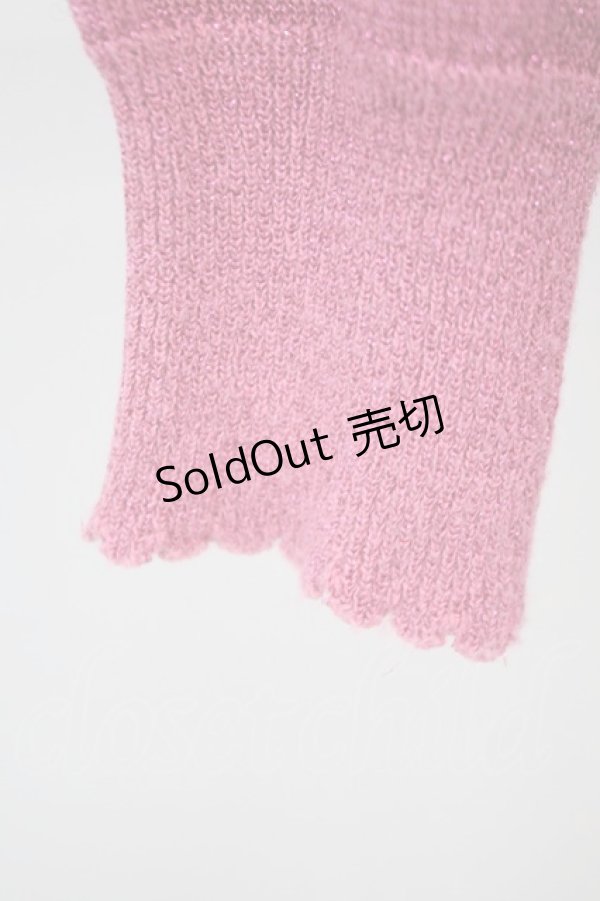 画像6: Emily Temple cute / トルソー刺繍ラメニットカーディガン  濃ピンク T-25-06-09-004-ET-TO-SA-ZT018 (6)