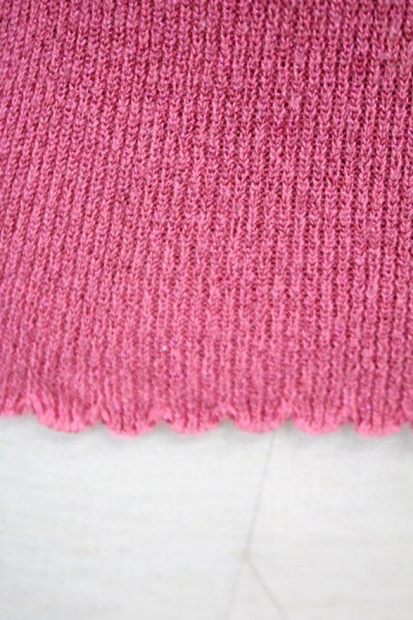 画像7: Emily Temple cute / トルソー刺繍ラメニットカーディガン  濃ピンク T-25-06-09-004-ET-TO-SA-ZT018 (7)