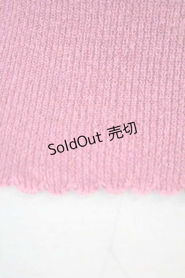 画像7: Emily Temple cute / トルソー刺繍ラメニットカーディガン  濃ピンク T-25-06-09-004-ET-TO-SA-ZT018 (7)