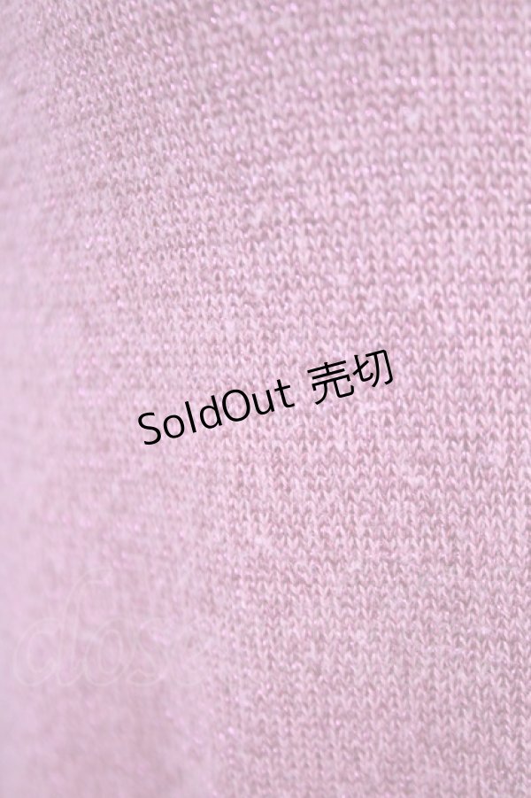 画像8: Emily Temple cute / トルソー刺繍ラメニットカーディガン  濃ピンク T-25-06-09-004-ET-TO-SA-ZT018 (8)