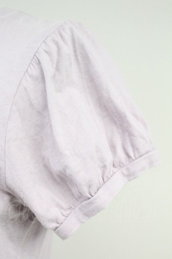 画像3: Jane Marple / デコパージュ半袖カットソー  ラベンダー T-25-06-09-007-JM-TO-SA-ZT018 (3)