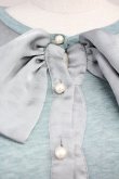 画像3: Jane Marple / フロントサテンリボンデザインカーディガン  サックスＸグレー T-25-06-09-012-JM-TO-SA-ZT019 (3)