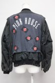 画像2: PINK HOUSE / ピエロワッペン&ビッグPワッペンブルゾン  ブラック T-25-06-16-001-LO-JA-SA-ZT268 (2)