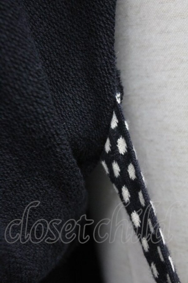 画像6: INGEBORG / 金ボタンジャケット風カットカーディガン  ブラック T-25-06-16-004-LO-OP-SA-ZT268 (6)