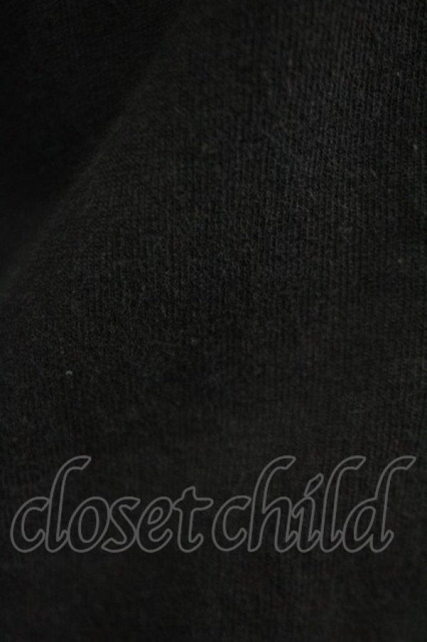 画像7: INGEBORG / 金ボタンジャケット風カットカーディガン  ブラック T-25-06-16-004-LO-OP-SA-ZT268 (7)