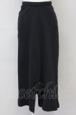 画像1: INGEBORG / 裾リボンカットスカート  ブラック T-25-06-21-015-LO-SK-SA-ZT373 (1)