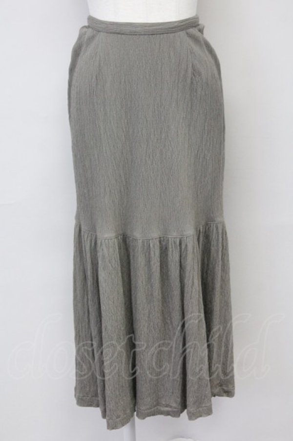 画像1: INGEBORG / シワ加工スカート  グレー T-25-06-21-016-LO-SK-SA-ZT373 (1)