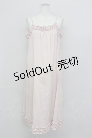 画像: PINK HOUSE / ローンキャミソールワンピース  ピンク T-25-06-23-006-LO-OP-SA-ZI