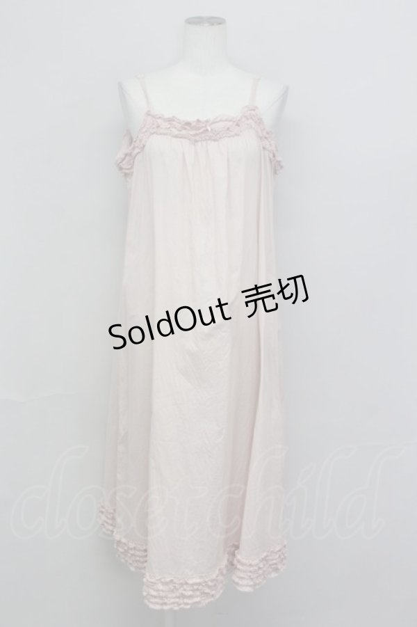 画像1: PINK HOUSE / ローンキャミソールワンピース  ピンク T-25-06-23-006-LO-OP-SA-ZI (1)