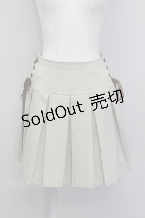 画像: axes femme / ダブルレースアップスカパン  アイボリー T-25-06-23-008-AX-PA-SA-ZI