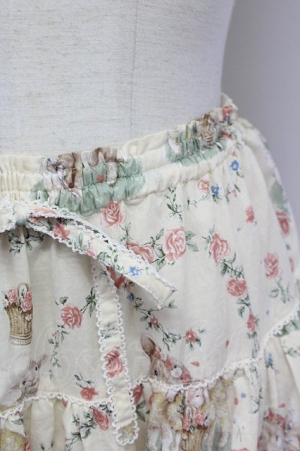 画像3: PINK HOUSE / ひつじプリントスカート  アイボリー T-25-06-23-009-LO-SK-SA-ZS (3)