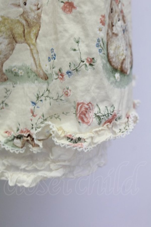 画像6: PINK HOUSE / ひつじプリントスカート  アイボリー T-25-06-23-009-LO-SK-SA-ZS (6)