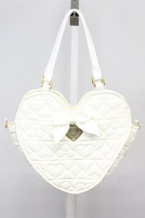 画像: BABY,THE STARS SHINE BRIGHT / トランプキルティングハートBag  アイボリー T-25-06-27-008-BA-BG-OW-ZT