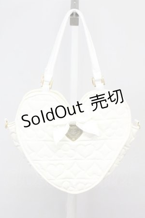 画像: BABY,THE STARS SHINE BRIGHT / トランプキルティングハートBag  アイボリー T-25-06-27-008-BA-BG-OW-ZT