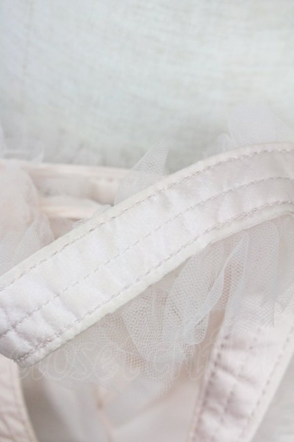 画像4: Maison de FLEUR / チュールフリルハンドル2Wayトートバッグ  ピンク T-25-06-27-010-LO-BG-IG-ZT087 (4)