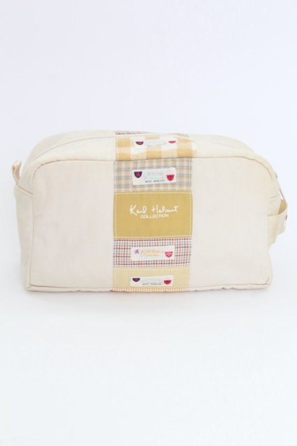 画像1: Karl Helmut / ワッペン使いポーチ  アイボリー T-25-06-28-013-EL-ZA-OW-ZT-K015 (1)