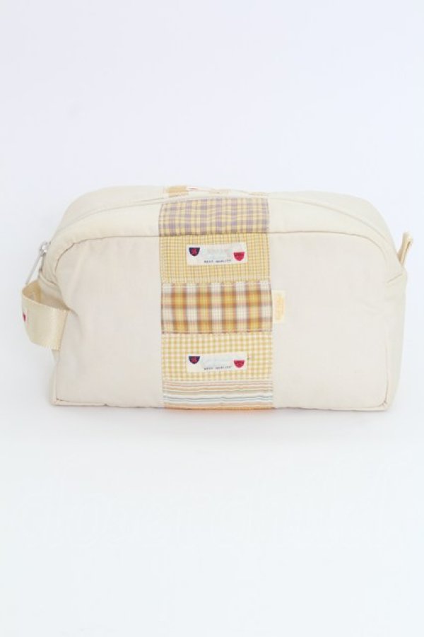 画像2: Karl Helmut / ワッペン使いポーチ  アイボリー T-25-06-28-013-EL-ZA-OW-ZT-K015 (2)